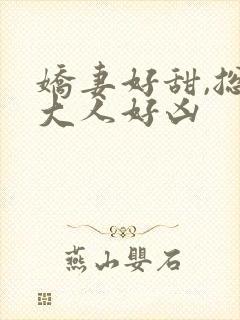 娇妻好甜,总裁大人好凶