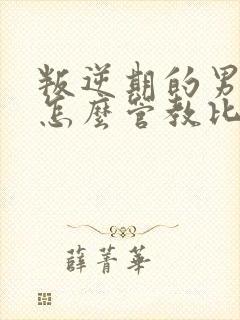 叛逆期的男孩子怎么管教比较好