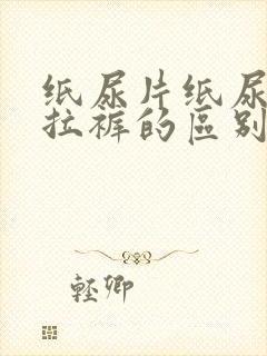 纸尿片纸尿裤拉拉裤的区别