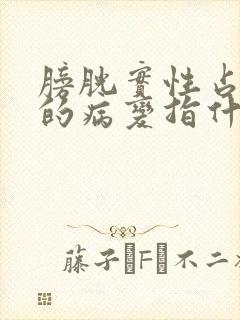 膀胱实性占位性的病变指什么