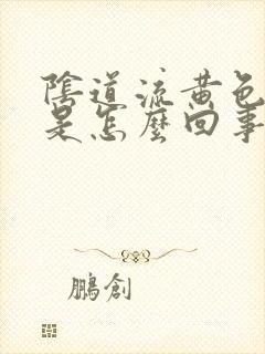 阴道流黄色液体是怎么回事