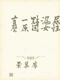 有一点漏尿是什么原因女性