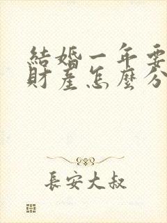 结婚一年要离婚财产怎么分