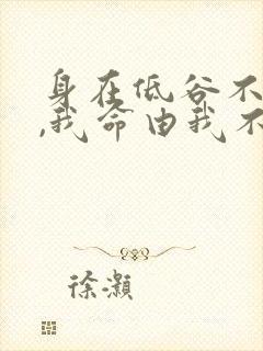 身在低谷不自弃,我命由我不由天