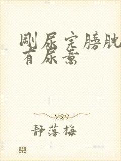 刚尿完膀胱胀又有尿意