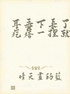 耳垂下长了个硬疙瘩一捏就疼