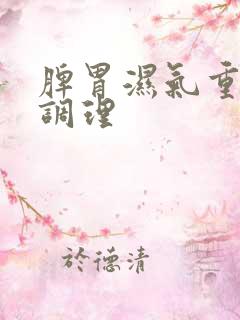 脾胃湿气重如何调理