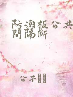 防潮板公共卫生间隔断