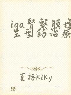 iga肾系膜增生型的治疗