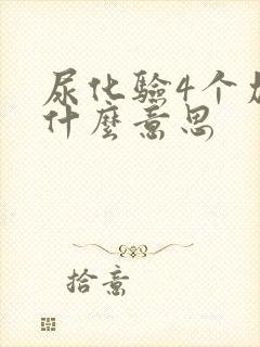 尿化验4个加号什么意思