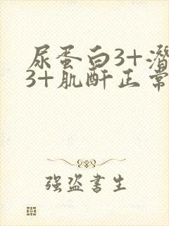 尿蛋白3+潜血3+肌酐正常