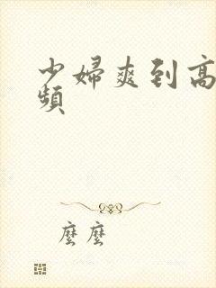 少妇爽到高潮视频