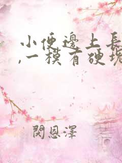 小便边上长个包,一模有硬块