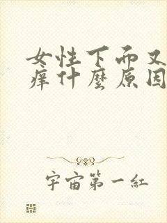 女性下面又疼又痒什么原因