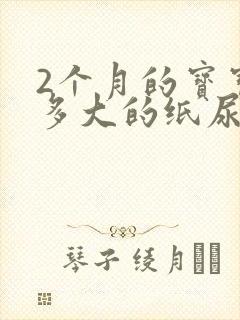 2个月的宝宝穿多大的纸尿裤