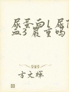 尿蛋白1 尿隐血3 严重吗