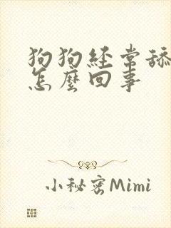 狗狗经常舔尿道怎么回事