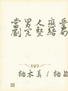 当男人恋爱时韩剧完整结局