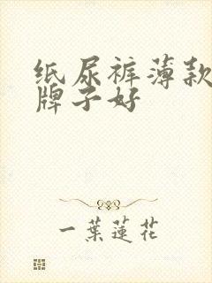 纸尿裤薄款哪个牌子好