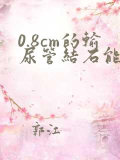 0.8cm的输尿管结石能排出嘛