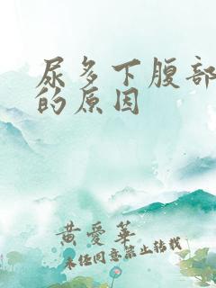 尿多下腹部隐痛的原因