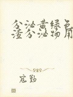 分泌黄绿色豆腐渣分泌物用什么药