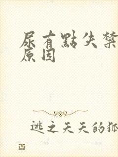 尿有点失禁什么原因