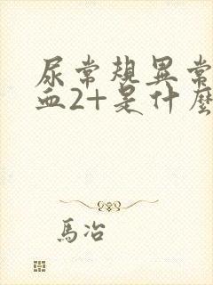 尿常规异常尿潜血2+是什么意思