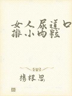 女人尿道口有一排小肉粒