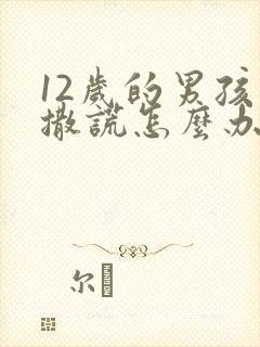 12岁的男孩爱撒谎怎么办