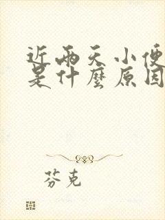 近两天小便发黄是什么原因