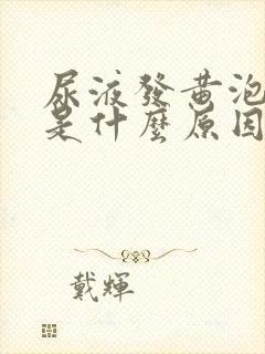 尿液发黄泡沫多是什么原因啊