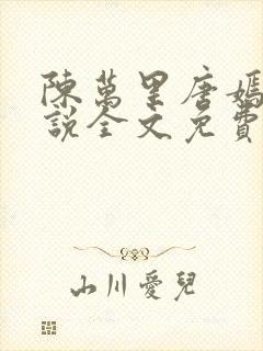 陈万里唐嫣然小说全文免费阅读无弹窗叶辰