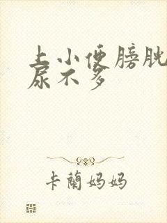 上小便膀胱胀痛尿不多