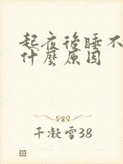 起夜后睡不着是什么原因