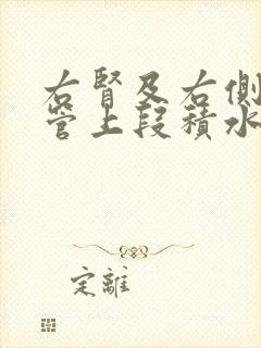 右肾及右侧输尿管上段积水怎么回事