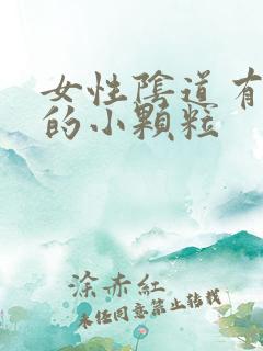 女性阴道有白色的小颗粒