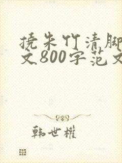 挠朱竹清脚心作文800字范文