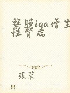 系膜iga增生性肾病