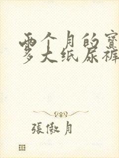 两个月的宝宝用多大纸尿裤