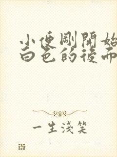 小便刚开始是乳白色的后面正常