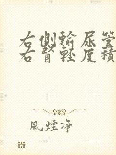 右侧输尿管结石右肾轻度积水