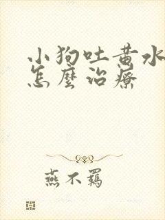 小狗吐黄水拉稀怎么治疗