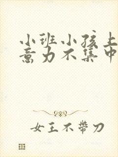 小班小孩上课注意力不集中怎么办