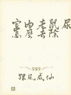 室内老鼠尿骚味怎么去除