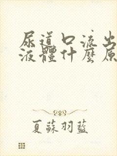 尿道口流出白色液体什么原因