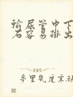 输尿管中下段结石容易排出吗