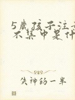 5岁孩子注意力不集中是什么原因