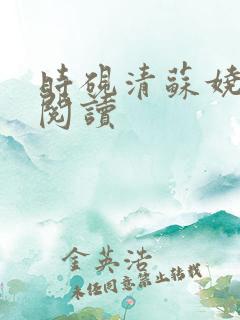时砚清苏娆全本阅读