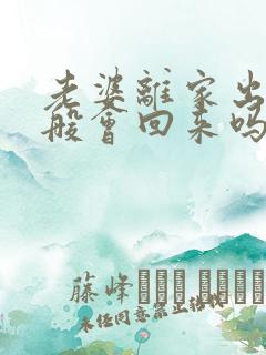 老婆离家出走一般会回来吗